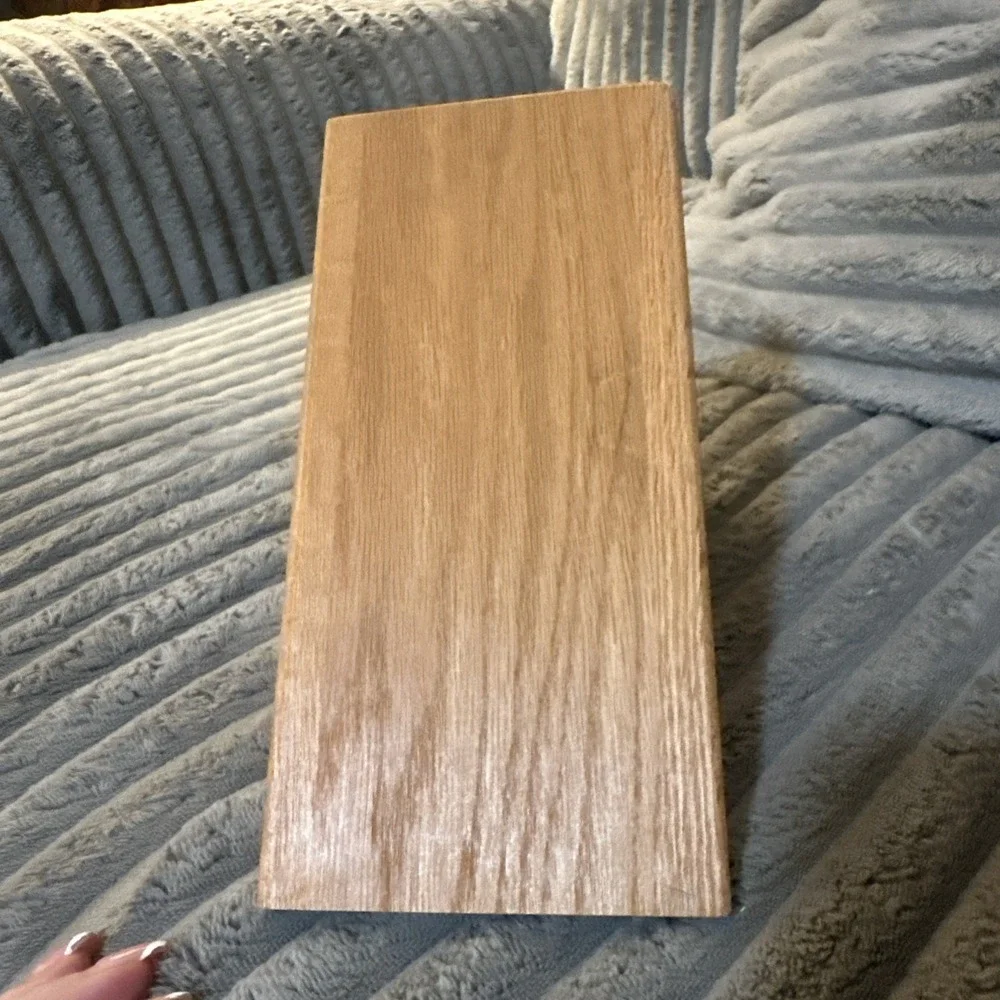 CUTCO 8 Slot Solid Wood Honey Oak Knife Block Holder Made in‎ USA Vtg
